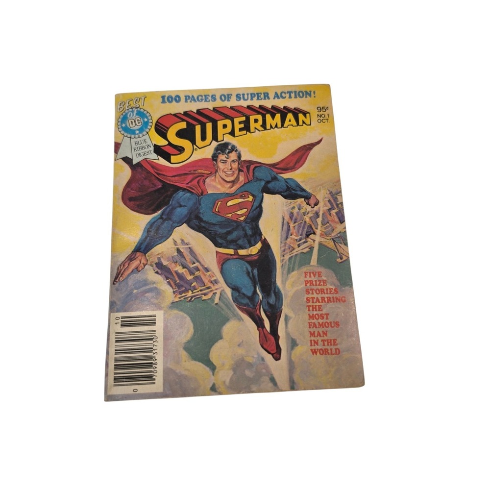 Best of DC Blue Ribbon Digest 1 Superman 1979 Vintage Comic Book 100 Pages